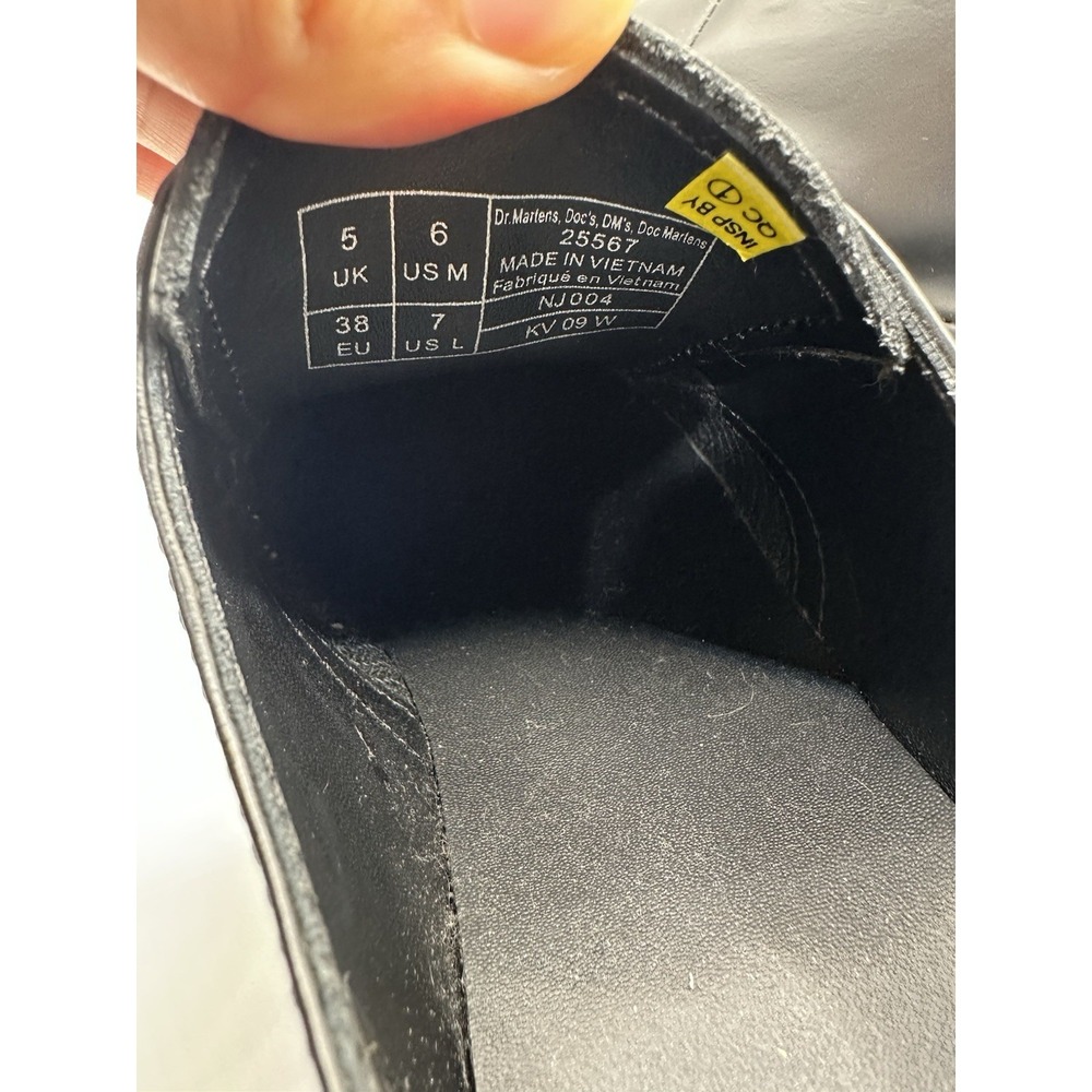 Dr. Martens Oxford Shoes Womens 7 Mens 6 US 1461 Quad Black Leather Platform - Picture 9 of 9